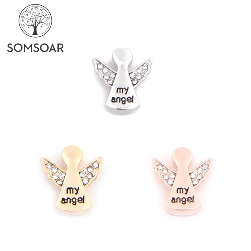 Somsoar Jewelry My Angel Slide Charms fit 10mm Stainless steel Mesh Bracelet accessories as Mother's Day Gift 10pcs/lot
Somsoar Jewelry My Angel Slide Charms fit 10mm Stainless steel Mesh Bracelet accessories as Mother's Day Gift 10pcs/lot
