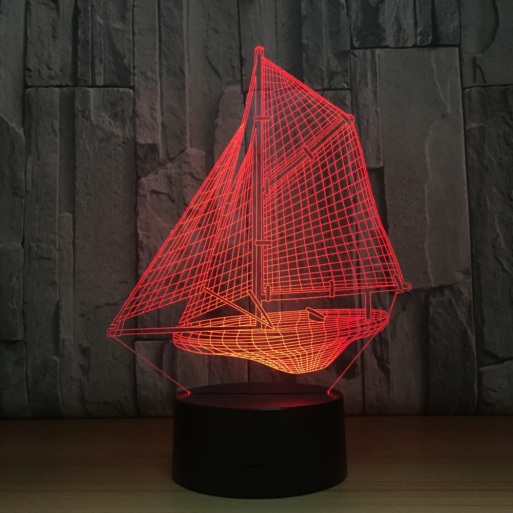 Fancy 3D Creative Sailing Night Light Colorful Lamp Bedroom Bedside Light Fixtures 7 Color Change 3D Lamp Home Decor Drop Ship
Fancy 3D Creative Sailing Night Light Colorful Lamp Bedroom Bedside Light Fixtures 7 Color Change 3D Lamp Home Decor Drop Ship