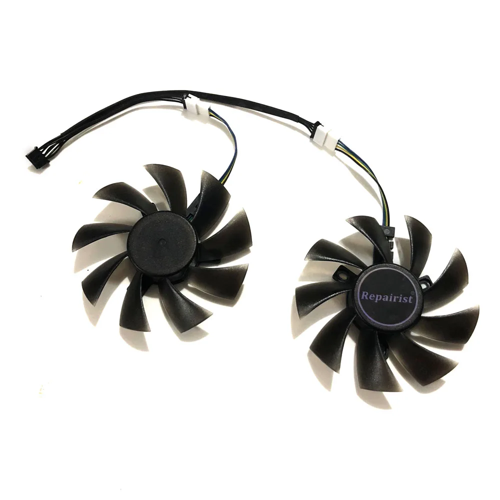 2x gpu fans VGA Cooler rx470 graphics card Fan as Replacement For Gigabyte RX480 Video Card RX 480/470 Cooling
2x gpu fans VGA Cooler rx470 graphics card Fan as Replacement For Gigabyte RX480 Video Card RX 480/470 Cooling