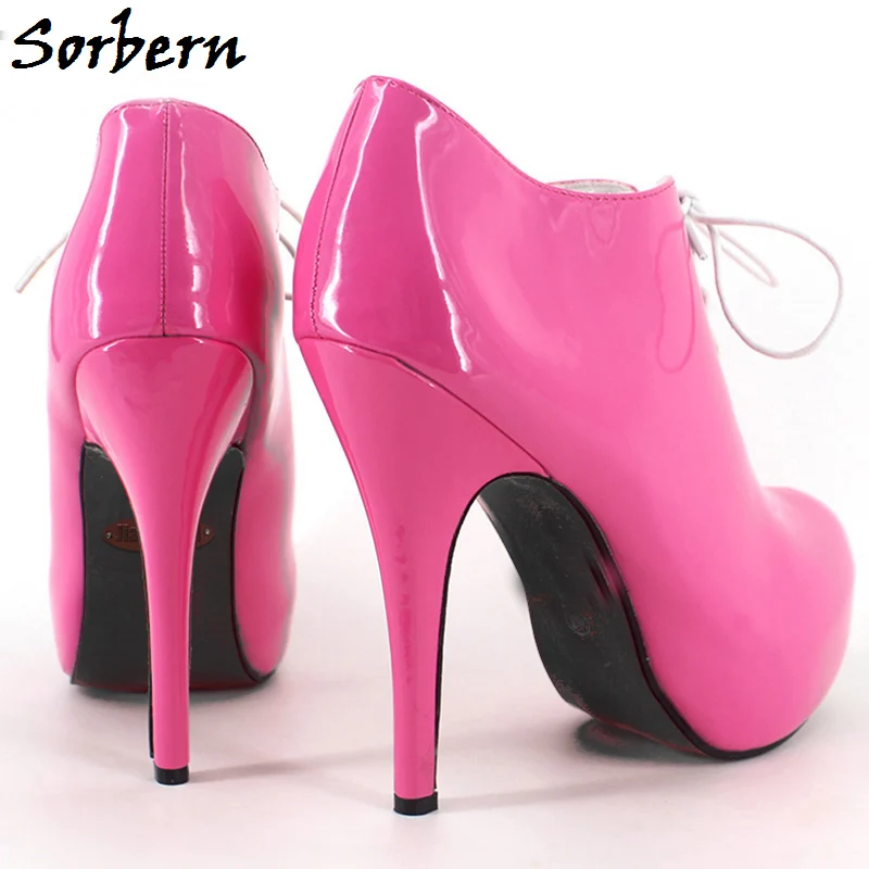 Женские ботинки со шнуровкой 15 см размеры 36-46 | Обувь