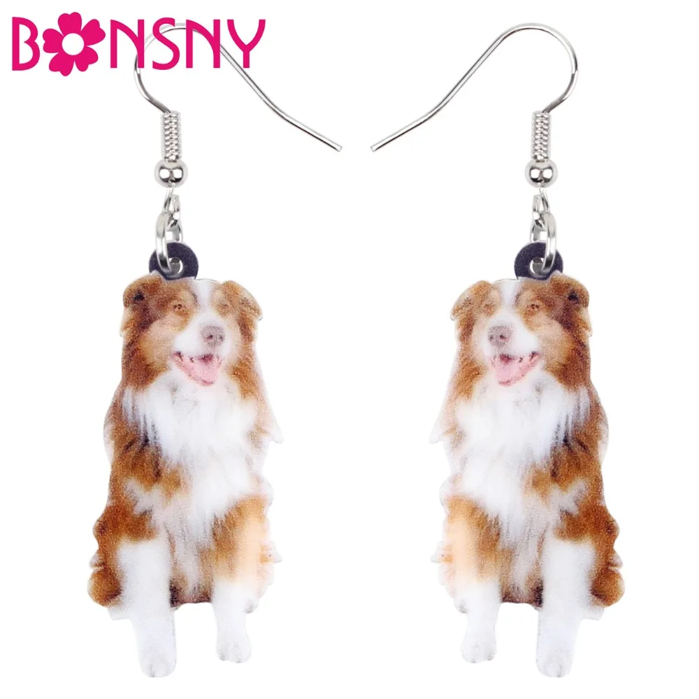 Bonsny Acrylic Happy Border Collie Dog Earrings Big Long Dangle Drop Fashion Cartoon Animal Jewelry For Women Girls Teens Charms
Bonsny Acrylic Happy Border Collie Dog Earrings Big Long Dangle Drop Fashion Cartoon Animal Jewelry For Women Girls Teens Charms