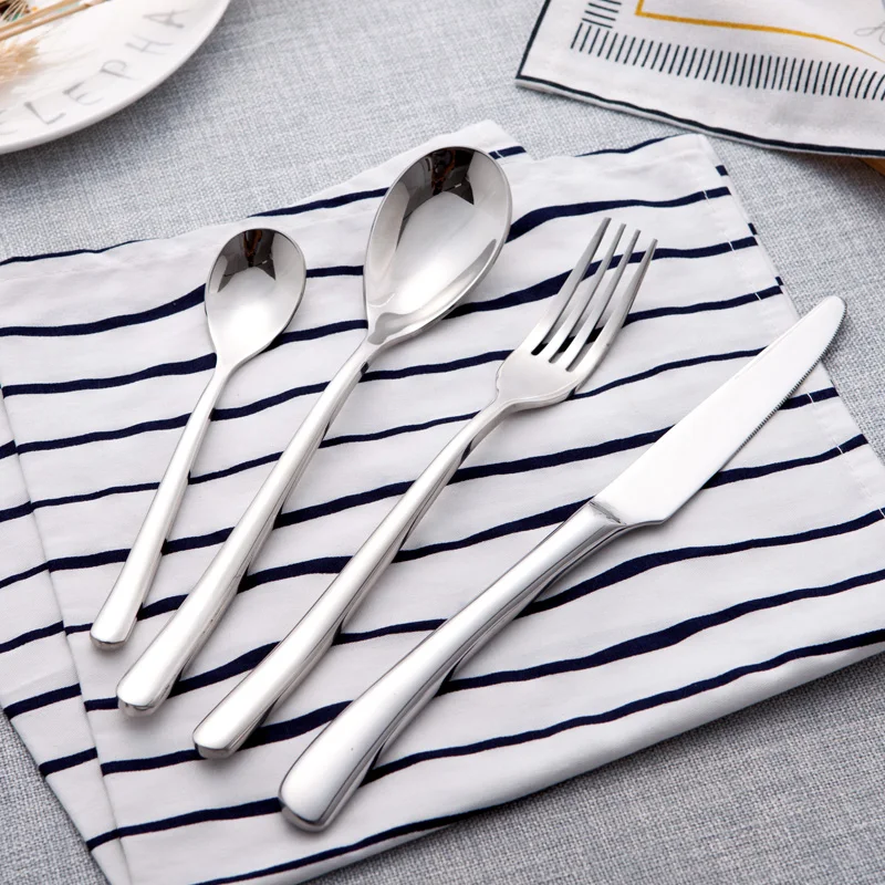 4Pcs/set 304 Stainless Steel Silver Dinnerware Set Luxury Cutlery Set Fork Knife Scoops Wedding Silverware Set Drop Shipping
4Pcs/set 304 Stainless Steel Silver Dinnerware Set Luxury Cutlery Set Fork Knife Scoops Wedding Silverware Set Drop Shipping