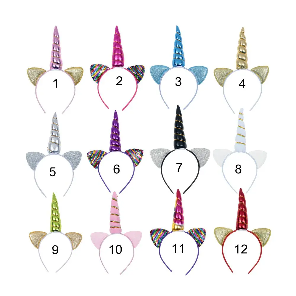Yundfly 12pcs Cute Baby Girls Glitter Unicorn Horn Hairband Kids Cat Ear Headwrap Hair Band Unicorn Party Hair Accessories
Yundfly 12pcs Cute Baby Girls Glitter Unicorn Horn Hairband Kids Cat Ear Headwrap Hair Band Unicorn Party Hair Accessories