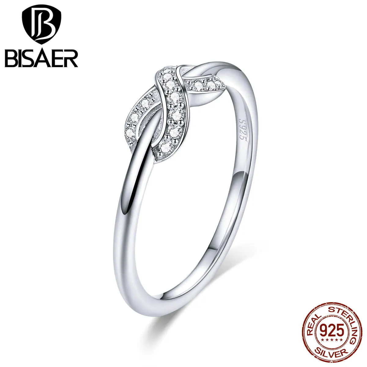 BISAER 925 Sterling Silver Ring Round Simple Geometric Infinity Love Circle Finger Rings For Women Wedding Jewelry Fine ECR494
BISAER 925 Sterling Silver Ring Round Simple Geometric Infinity Love Circle Finger Rings For Women Wedding Jewelry Fine ECR494