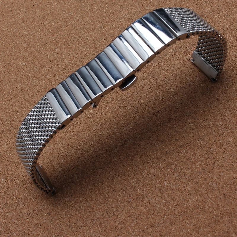 Stainless steel Mesh Watch Band18mm 20mm 22mm 24mm Wrist Accessories Straps Bracelets fast delivery bands Silver Rose gold color
Stainless steel Mesh Watch Band18mm 20mm 22mm 24mm Wrist Accessories Straps Bracelets fast delivery bands Silver Rose gold color