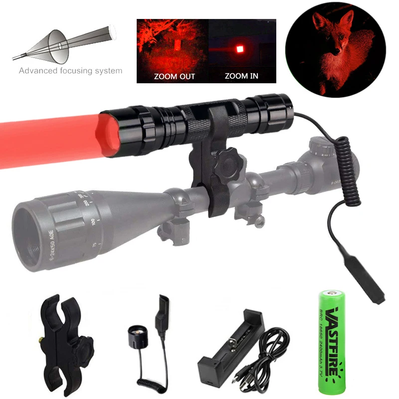 300 Yard Portable Ultra Bright Handheld red light LED IR Flashlight Zoomable Adjustable Focus Outdoor Water Resistant Torch
300 Yard Portable Ultra Bright Handheld red light LED IR Flashlight Zoomable Adjustable Focus Outdoor Water Resistant Torch