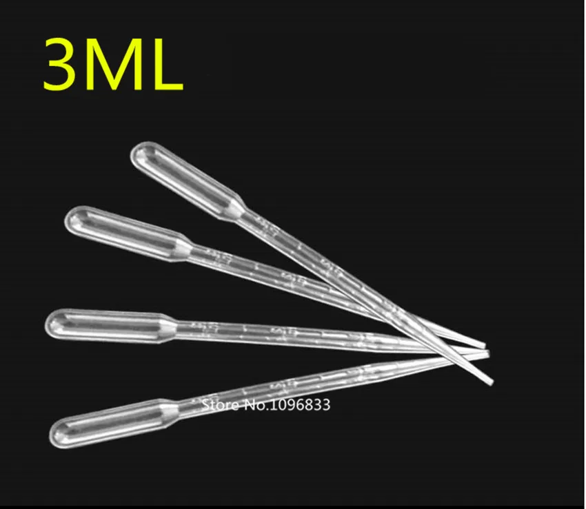 100pcs/Pack Clear Pasteur Pipet Pipetting Disposable Transfer Pipet Plastic for Essential Oil Transfer Pipettes Graduated 3ml
100pcs/Pack Clear Pasteur Pipet Pipetting Disposable Transfer Pipet Plastic for Essential Oil Transfer Pipettes Graduated 3ml
