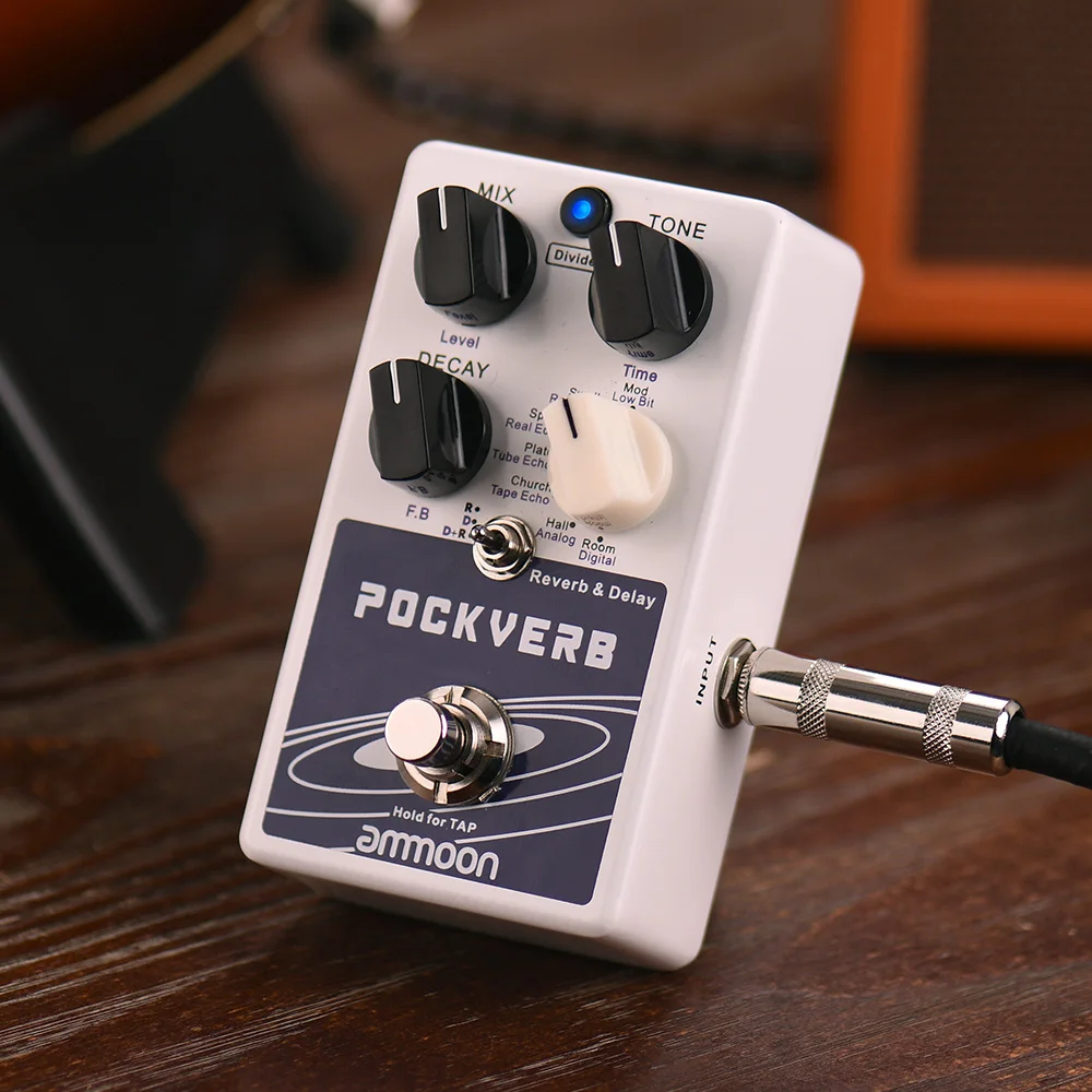 ammoon POCKVERB Reverb Delay Guitar Effect Pedal 7 Reverb Effects 7 Delay Effects Tap Tempo Function True Bypass guitar pedal
ammoon POCKVERB Reverb Delay Guitar Effect Pedal 7 Reverb Effects 7 Delay Effects Tap Tempo Function True Bypass guitar pedal