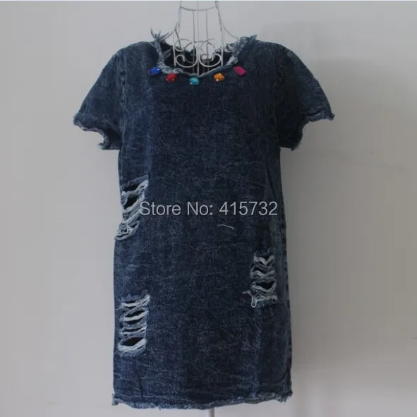 Free Shipping 2016 New Fashion Vintage Denim Jeans Dresses For Women Summer Lace Hollow Out Short Sleeve Beaded Plus Size Dress
Free Shipping 2016 New Fashion Vintage Denim Jeans Dresses For Women Summer Lace Hollow Out Short Sleeve Beaded Plus Size Dress
