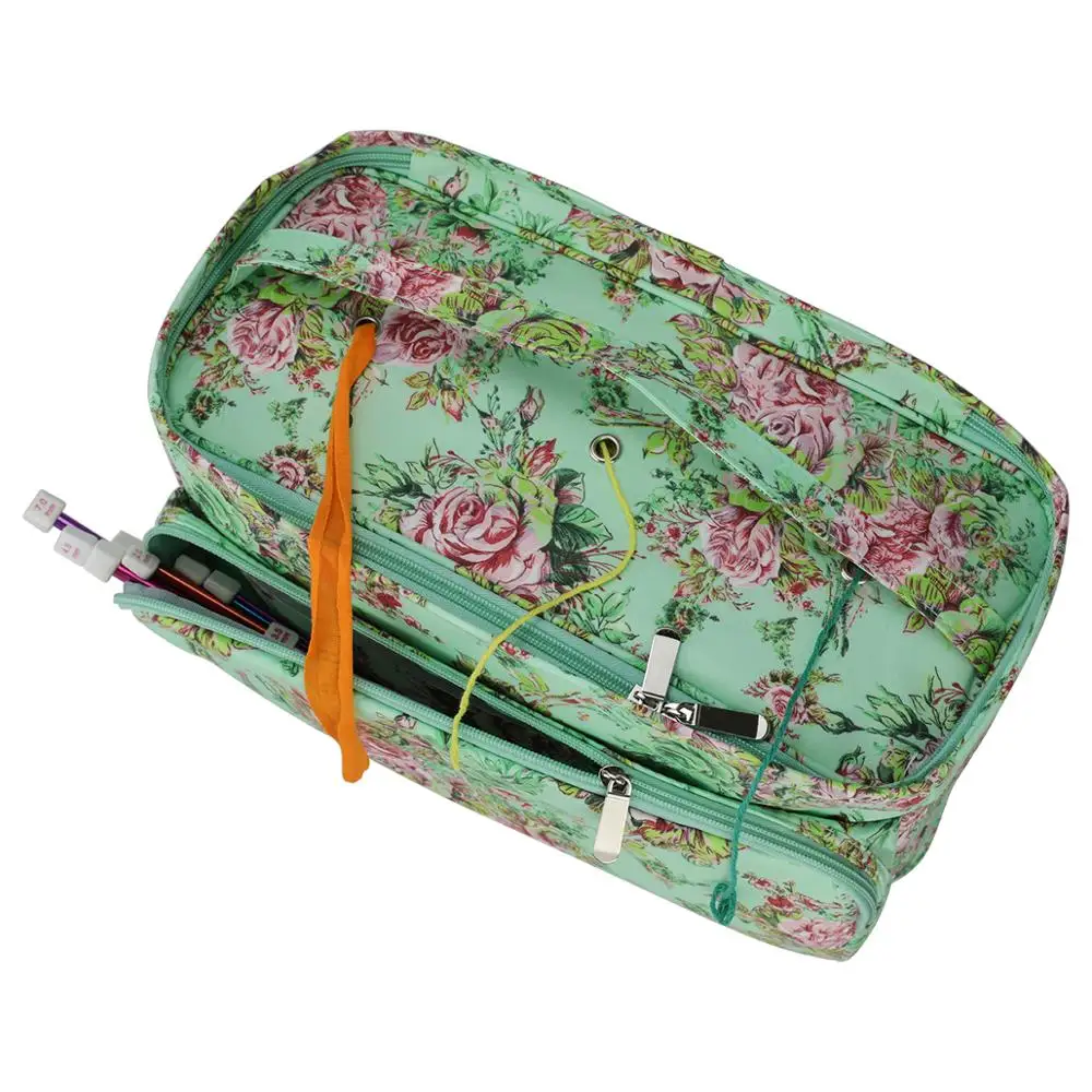 Empty Knitting Yarn Storage Bag For Crochet Hooks Knitting Needles Thread Wool Holder Sewing Kit Knitting Storage Bag for Yarn