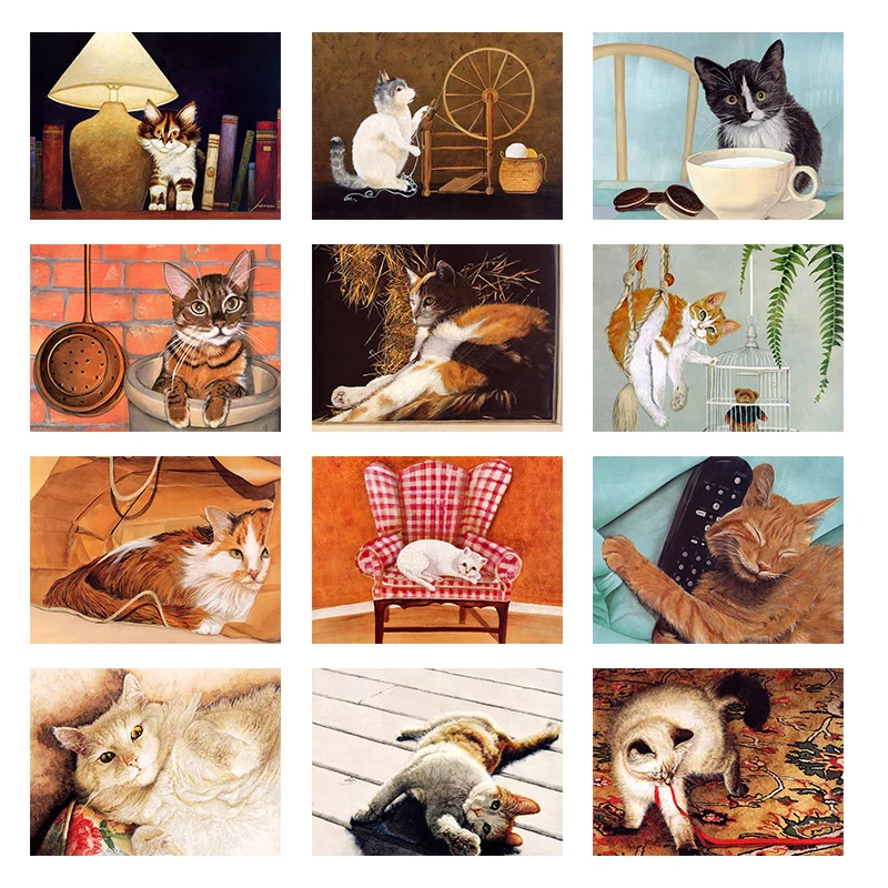 12 styles Full Circular 5D DIY Diamond Painting Animal Cat Diamond Embroidery of Rhinestone Diamond Home Decor with Frame
12 styles Full Circular 5D DIY Diamond Painting Animal Cat Diamond Embroidery of Rhinestone Diamond Home Decor with Frame