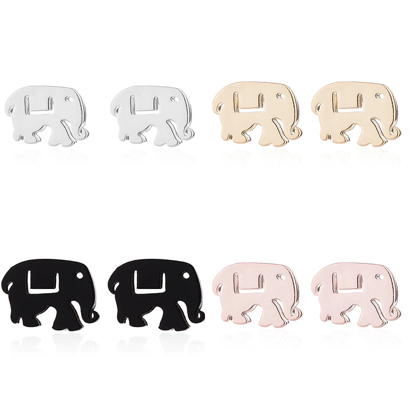 Sale Stainless Steel Cat Earrings For Women Animal Fashion Jewelry Minimalist Rabbit bird elephant Girls Earrings