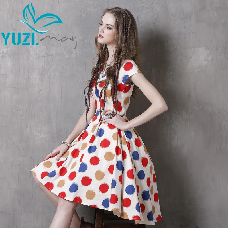 Summer Style Women Dress 2017 Casual New Cotton Dresses Short Sleeve Dot Asymmetrical Mermaid Vestido A8130 Vestidos Femininos
Summer Style Women Dress 2017 Casual New Cotton Dresses Short Sleeve Dot Asymmetrical Mermaid Vestido A8130 Vestidos Femininos