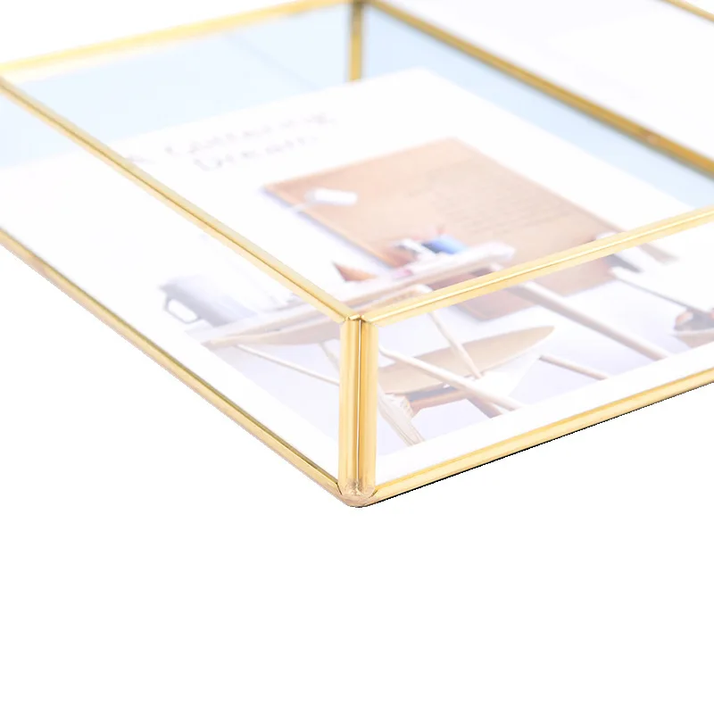 Nordic Brass Storage Tray Gold Rectangle Glass Makeup Organizer Dessert Fruit Plate Jewelry Display Home Decoration Supplie
Nordic Brass Storage Tray Gold Rectangle Glass Makeup Organizer Dessert Fruit Plate Jewelry Display Home Decoration Supplie