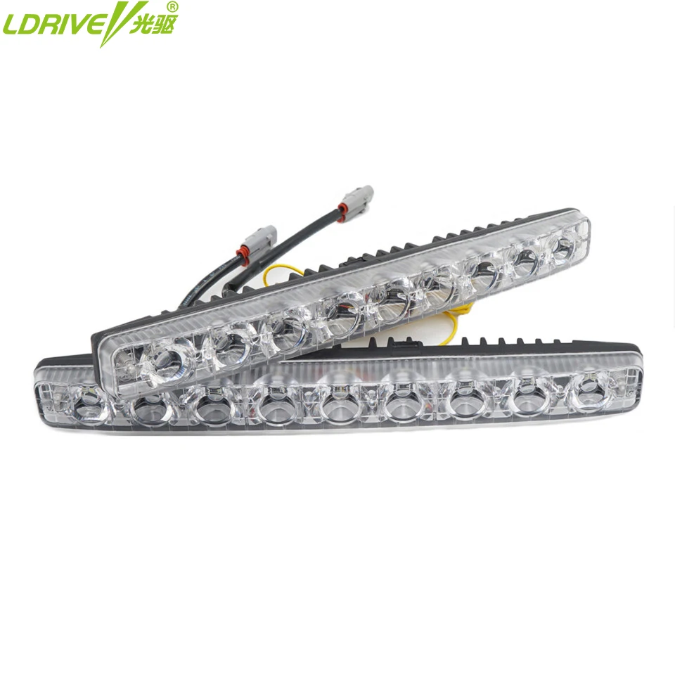 12V 2PCS Waterproof Car LED Daytime Running Lights DRL White Work Lights With Yellow Turn Singal For Toyota Hyundai Kia
12V 2PCS Waterproof Car LED Daytime Running Lights DRL White Work Lights With Yellow Turn Singal For Toyota Hyundai Kia