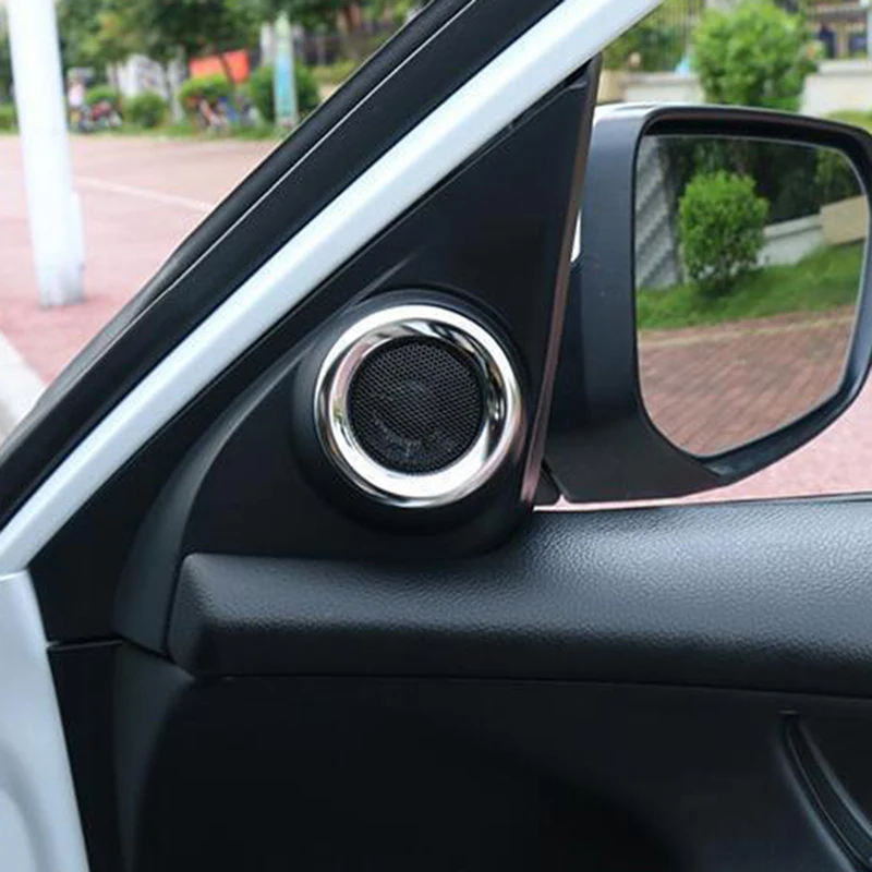 2Pcs ABS Chrome Inner Front Door Speaker Cover Trim Fit For Honda Civic 16-18 
2Pcs ABS Chrome Inner Front Door Speaker Cover Trim Fit For Honda Civic 16-18