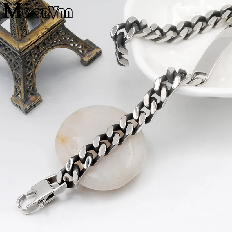 Moorvan Cool men autumn Banquet Vintage Stainless Steel ID Bracelets for man Gift jewelry decorations VB577
Moorvan Cool men autumn Banquet Vintage Stainless Steel ID Bracelets for man Gift jewelry decorations VB577