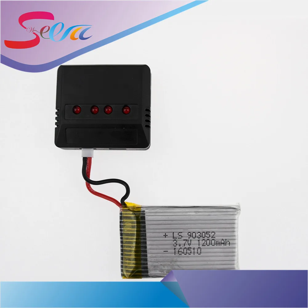 5pcs Xpower Lipo Battery 3.7v 1200Mah With 5in1 USB Fast Charger Box Plug Set For Syma X5SW X5SC M18 H5P Drone RC Quadcopter | Игрушки и
