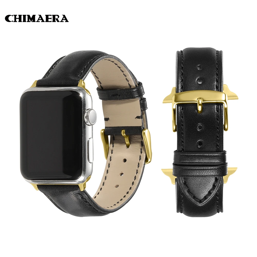 CHIMAERA Apple Watch Band Genuine Leather Watch Strap Replacement Bracelet for Series 4 3 2 1 Apple Watch Bands 38/40/42/44 mm
CHIMAERA Apple Watch Band Genuine Leather Watch Strap Replacement Bracelet for Series 4 3 2 1 Apple Watch Bands 38/40/42/44 mm