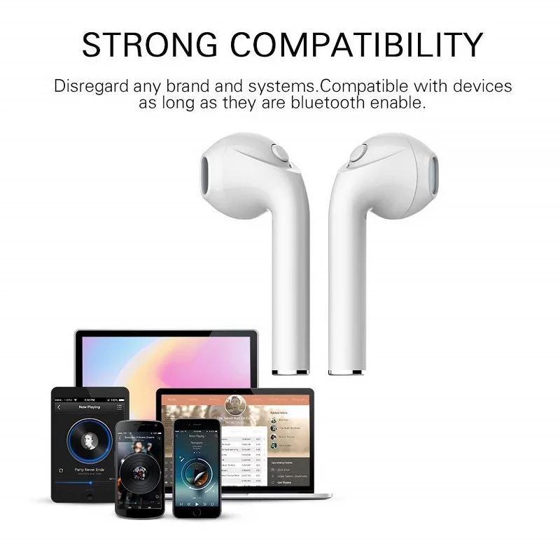 I7s TWS беспроводные Bluetooth наушники для Fly Life Mega Music Earbud зарядка коробка | Электроника