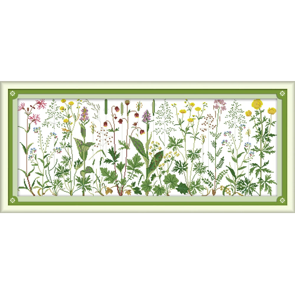 NKF Flowers on the Meadow Counted Cross Stitch Patterns 11CT 14CT Chinese Cross Stitch Kits for Embroidery Home Decor
NKF Flowers on the Meadow Counted Cross Stitch Patterns 11CT 14CT Chinese Cross Stitch Kits for Embroidery Home Decor