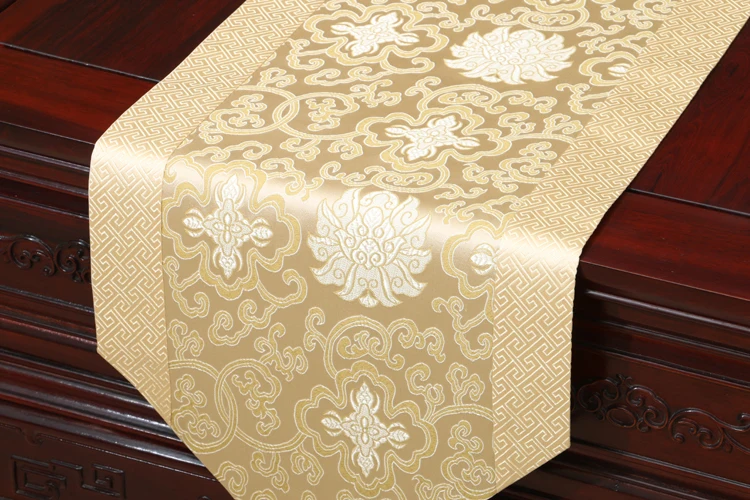 Damask table cloth Chinese rural wealth auspicious bed mat Tang style classical runner Satin fabric runner
Damask table cloth Chinese rural wealth auspicious bed mat Tang style classical runner Satin fabric runner