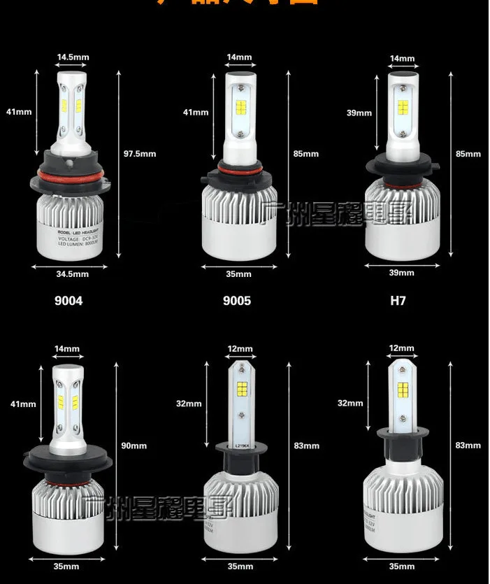 10X S2 H1 H3 H4 H7 H8 H9 H11 9005 9006 CSP Del Faro 72 W 8000LM LED Auto Fari Lampadina Della Luce di Nebbia 6500 K 24 V
10X S2 H1 H3 H4 H7 H8 H9 H11 9005 9006 CSP Del Faro 72 W 8000LM LED Auto Fari Lampadina Della Luce di Nebbia 6500 K 24 V