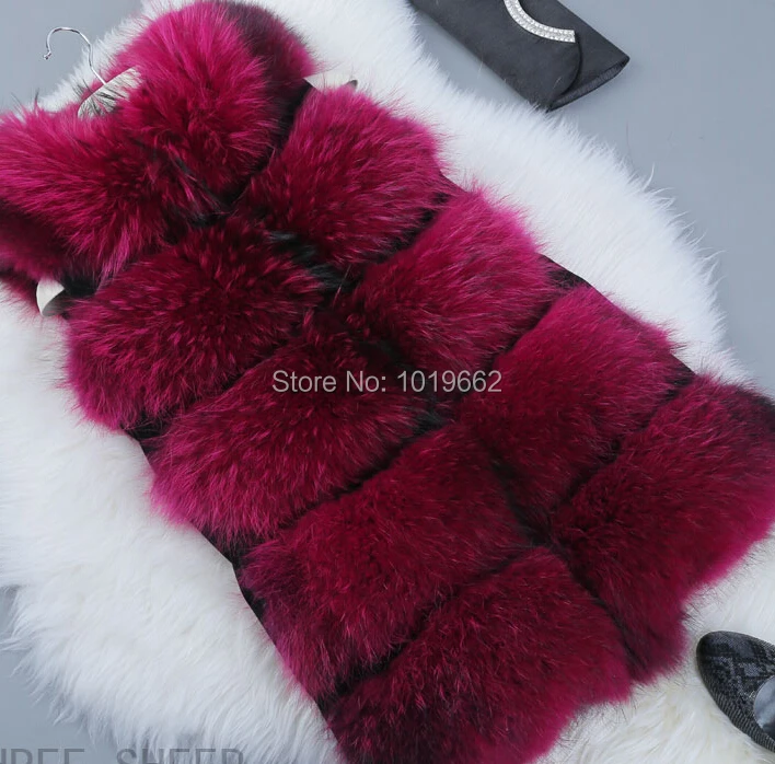 

REROYFU Best Genuine Raccoon Furs Vests Woman Real Fur Vest For Women's Coat Fur Natural Fox Fur Jacket Waistcoat
