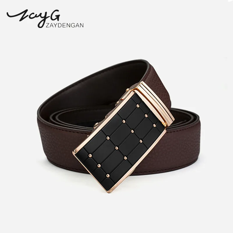 ZAYG Men High Quality Genuine Leather Belts for Male Metal Automatic Ratchet Buckle Belt Businessman Classic Belt 110-130cm Long
ZAYG Men High Quality Genuine Leather Belts for Male Metal Automatic Ratchet Buckle Belt Businessman Classic Belt 110-130cm Long