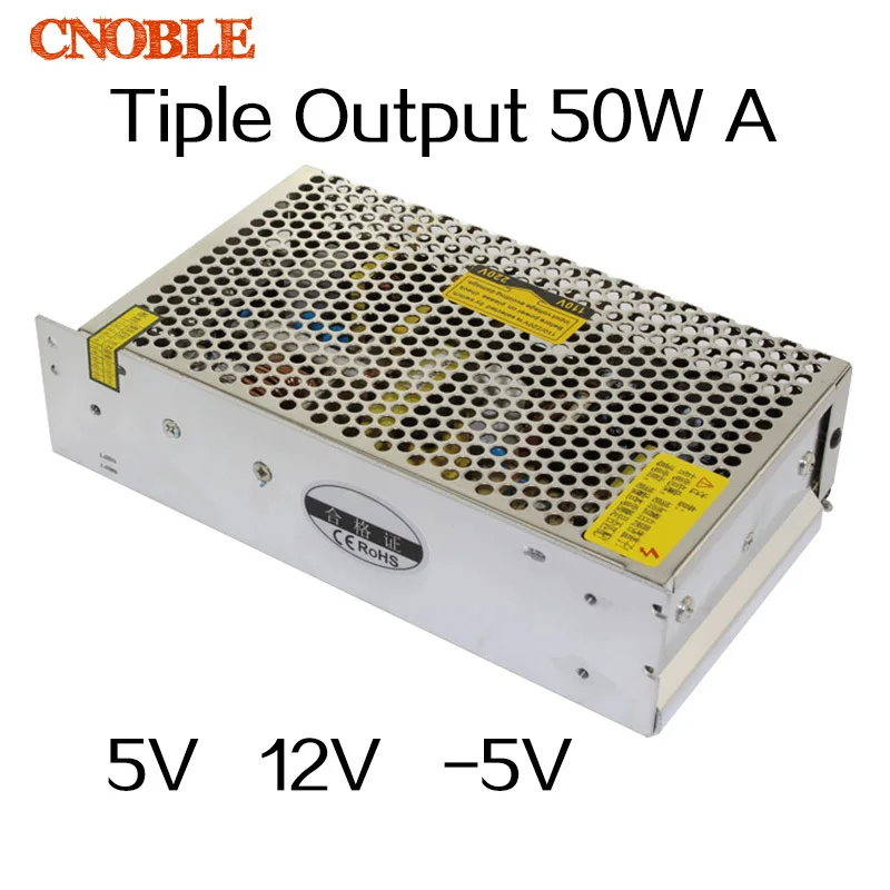 T-50W A T-50A 50W Triple output 5V 12V -5V Switching power supply smps AC to DC T-50A
T-50W A T-50A 50W Triple output 5V 12V -5V Switching power supply smps AC to DC T-50A