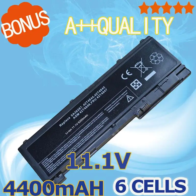 Аккумулятор 4400 мАч 42T4844 42T4845 42T4846 42T4847 для Lenovo ThinkPad T420s T420si Series | Компьютеры и офис