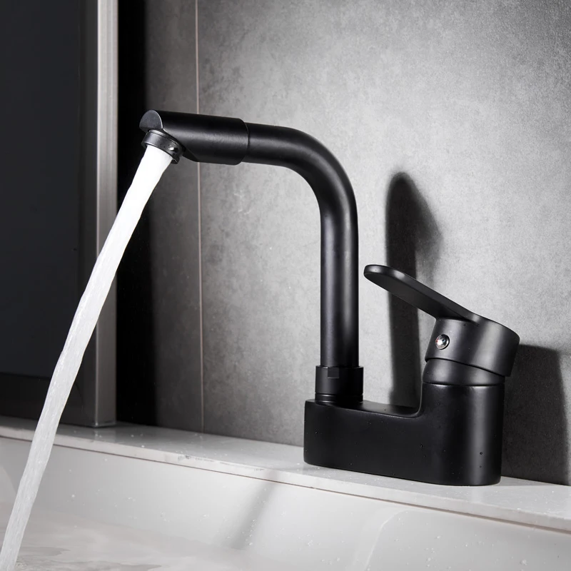 Black Deck Mounted Basin Water Faucets Rotating Hot and Cold Water Mixer Tap For Kitchen Single Handle Double Hole Sink Faucet
Black Deck Mounted Basin Water Faucets Rotating Hot and Cold Water Mixer Tap For Kitchen Single Handle Double Hole Sink Faucet