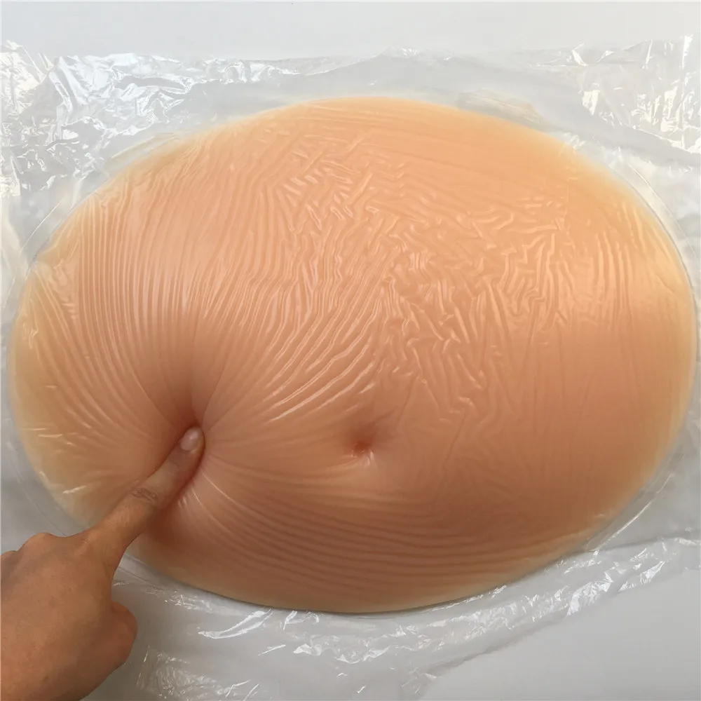 

1500g 4~5 months fake silicone belly adhesive pregnant baby bump for pregnancy test real model