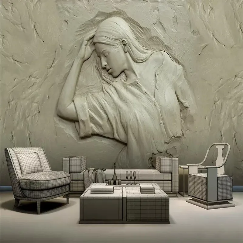 Custom 3D wallpaper three-dimensional embossed beauty background wall professional production mural photo wallpaper
Custom 3D wallpaper three-dimensional embossed beauty background wall professional production mural photo wallpaper