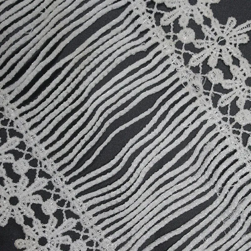 15.9CM Width Lace Sewing Accessories High Quality Polyester White Embroidered Tassel Trim DIY Craft Supplies For Grament
15.9CM Width Lace Sewing Accessories High Quality Polyester White Embroidered Tassel Trim DIY Craft Supplies For Grament