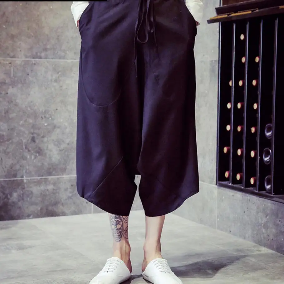 

Мужская одежда больших размеров, свободные мужские брюки-фонарики для покупок/M-xxl