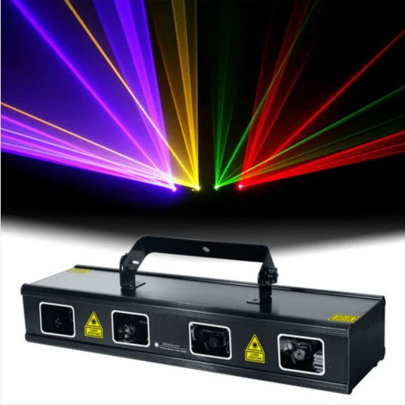 Red yellow blue green Four color laser light Disco laser radium spotlights bar wedding stage lighting 4 lens Laser Projector
Red yellow blue green Four color laser light Disco laser radium spotlights bar wedding stage lighting 4 lens Laser Projector