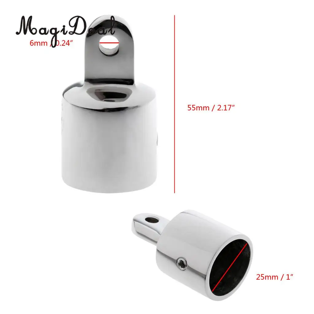 316 Stainless Steel Pipe Eye End Cap 1" 25mm Bimini Top Fitting Hardware /Marine Boat Yacht External Eye End / Canopy Tube End
316 Stainless Steel Pipe Eye End Cap 1" 25mm Bimini Top Fitting Hardware /Marine Boat Yacht External Eye End / Canopy Tube End