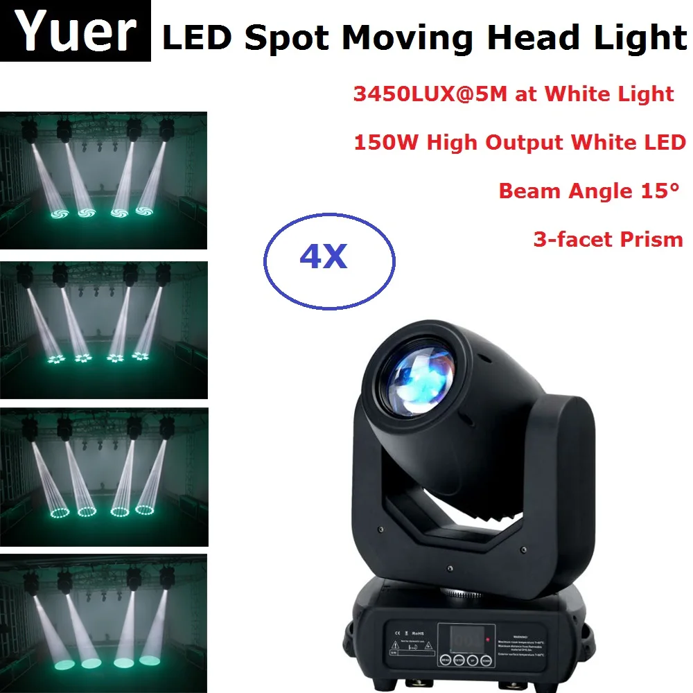 DMX LED Spot Moving Head 150W White LED Moving Head Party Light Perfect For DJ Stage Party Concert Event Lighting Disco Light
DMX LED Spot Moving Head 150W White LED Moving Head Party Light Perfect For DJ Stage Party Concert Event Lighting Disco Light
