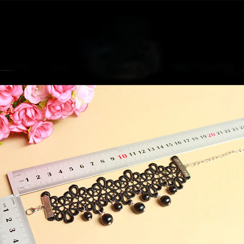12 Pieces/Lot Women Bracelet Gothic Style Sexy Hollow Lace Bracelets Classic Black Beads Tassel Wristbands Jewelry Girls Gift
12 Pieces/Lot Women Bracelet Gothic Style Sexy Hollow Lace Bracelets Classic Black Beads Tassel Wristbands Jewelry Girls Gift