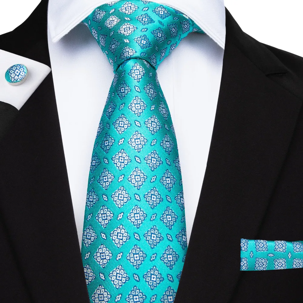 MJ-7165 DiBanGu Turquoise Novelty Men's Tie With Hanky Cufflinks Set Neck Ties Set For Men Wedding Party Cravatte Gravatas
MJ-7165 DiBanGu Turquoise Novelty Men's Tie With Hanky Cufflinks Set Neck Ties Set For Men Wedding Party Cravatte Gravatas