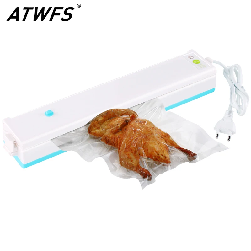 

ATWFS Vacuum Packing Machine Best Home Vacuum Sealer Packer Food Saver Plastic Vacuum Packaging Machine Including 15pcs Bags