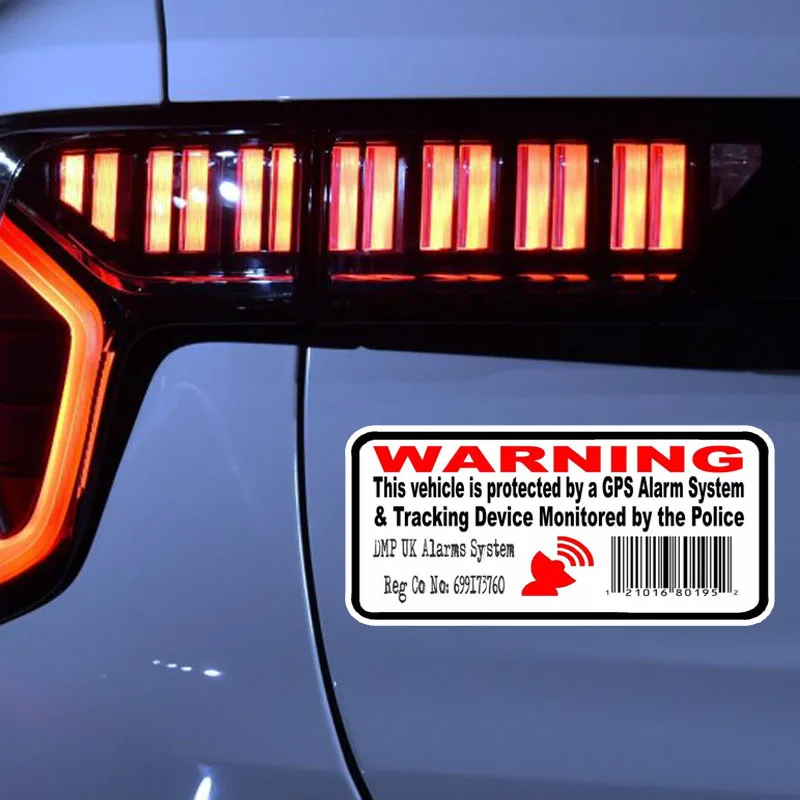 YJZT 11 7*5 см черно-красные автомобильные наклейки с GPS предупреждающие модные из ПВХ