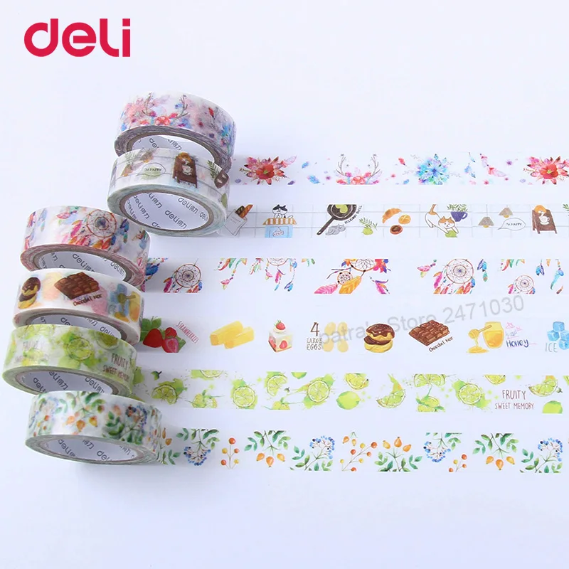 Deli Wholesale Creative Colorful adhesive masking tape set DIY Scrapbooking Sticker Label decorative school supplies stationery
Deli Wholesale Creative Colorful adhesive masking tape set DIY Scrapbooking Sticker Label decorative school supplies stationery