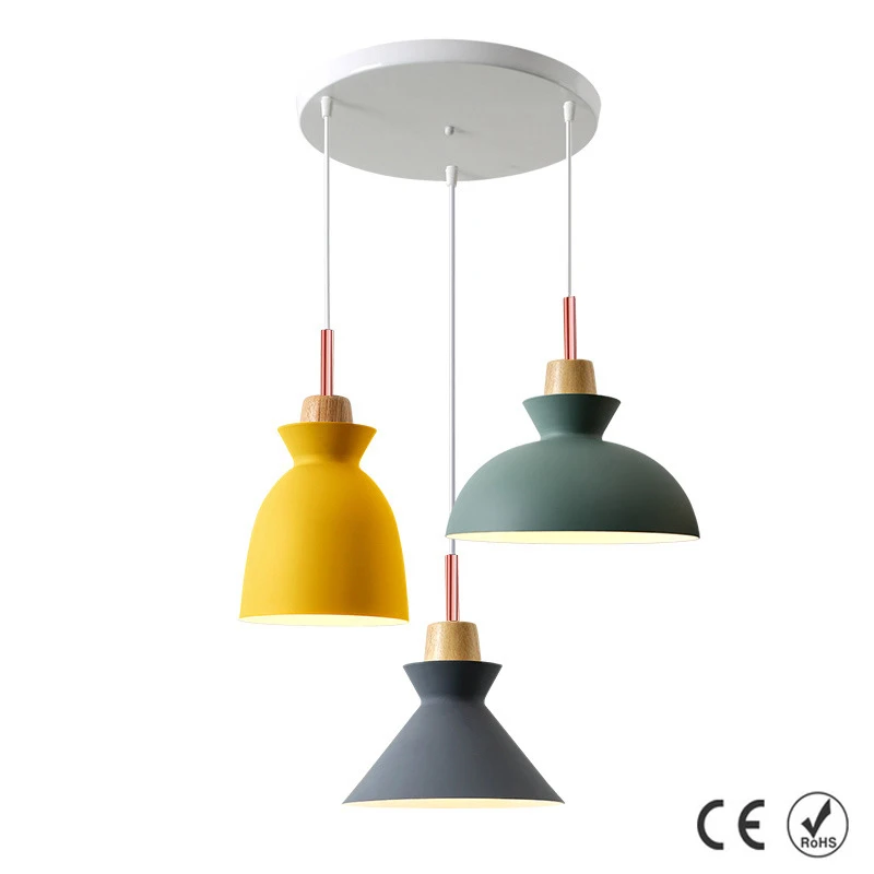 Modern Creative Solid Wood E27 Hanging Lamp Art Colorful Aluminum Lamp Shade Pendant Lights For Home Restaurant Cafe Bar Decor
Modern Creative Solid Wood E27 Hanging Lamp Art Colorful Aluminum Lamp Shade Pendant Lights For Home Restaurant Cafe Bar Decor