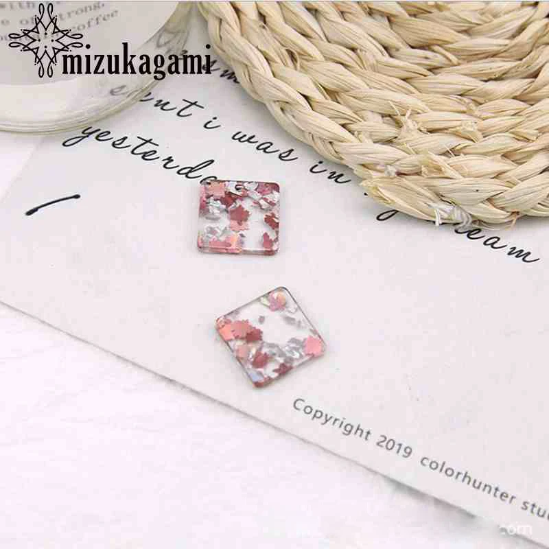 Acetate Resin Square Round Colorful Transparent Geometric Shape Charms 10pcs/lot For DIY Jewelry Making Finding Accessories
Acetate Resin Square Round Colorful Transparent Geometric Shape Charms 10pcs/lot For DIY Jewelry Making Finding Accessories