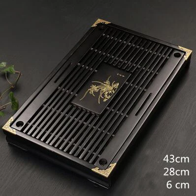43*28*6cm Solid wood tea tray Drainage water storage kung fu tea set Drawer tea room board table Chinese tea ceremony tools
43*28*6cm Solid wood tea tray Drainage water storage kung fu tea set Drawer tea room board table Chinese tea ceremony tools