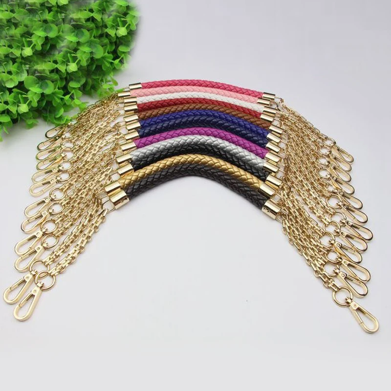 Short 50cm Metal Gold Chain Replacement Straps Colorful PU Leather Purse Handles for Small Handbags DIY Bags Accessories
Short 50cm Metal Gold Chain Replacement Straps Colorful PU Leather Purse Handles for Small Handbags DIY Bags Accessories