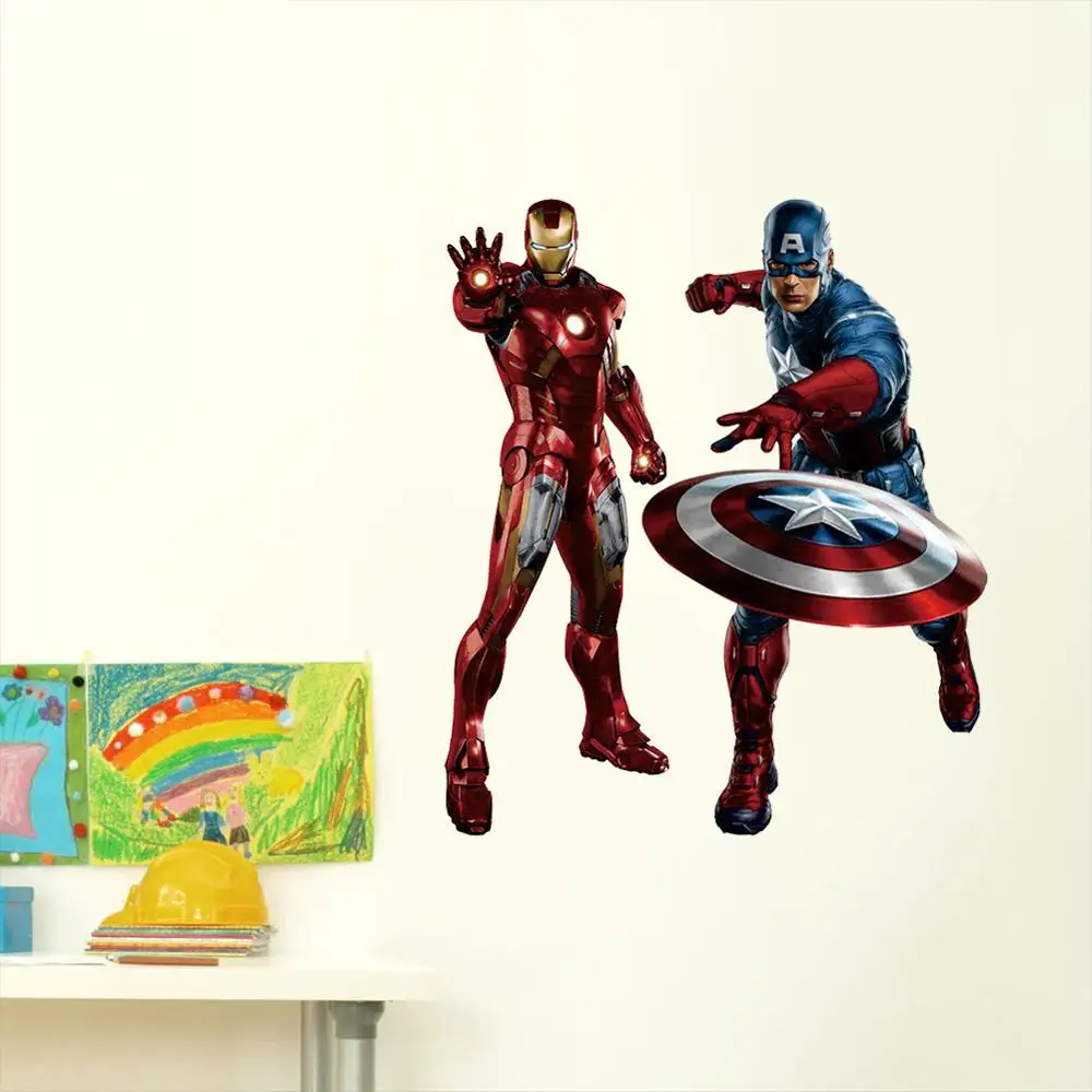 Наклейка с героями Диснея Marvel США капитан 3d креативные наклейки мультяшная