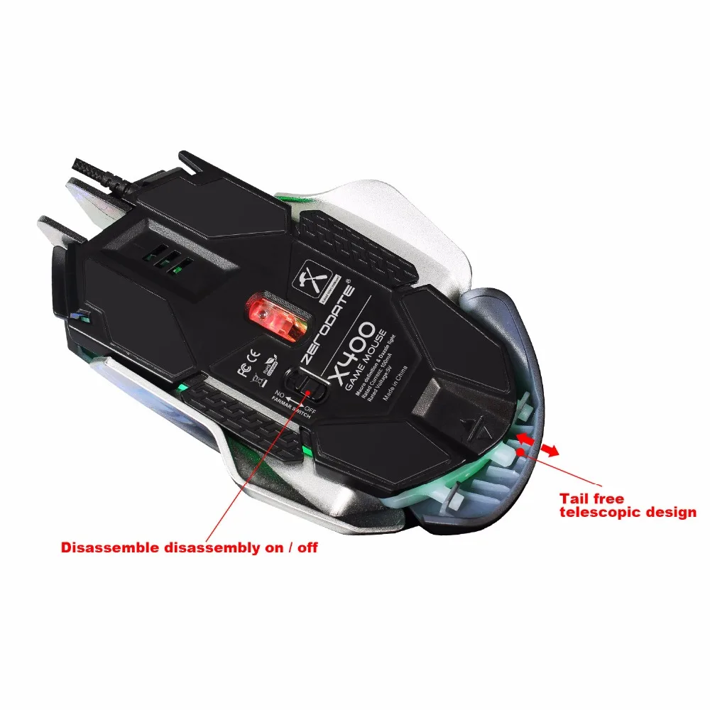Wired Gaming Mouse Optical Mouse With RGB LED Light 3200DPI adjustable weight mouse for Laptop Computer Gamer mice
Wired Gaming Mouse Optical Mouse With RGB LED Light 3200DPI adjustable weight mouse for Laptop Computer Gamer mice